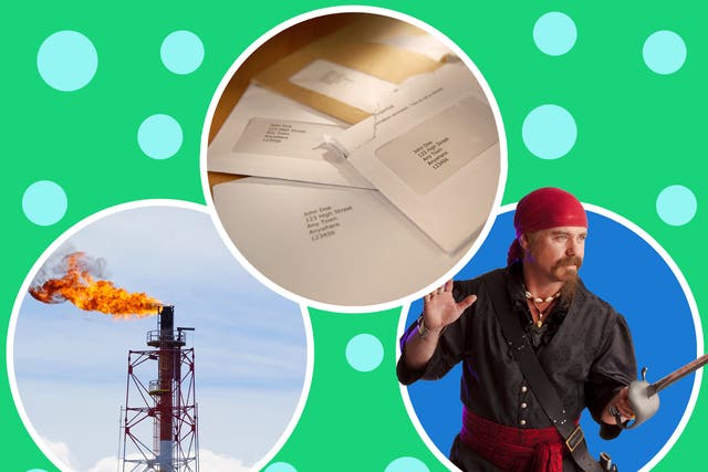 <p>Pet hates: envelope windows, pension investments and a laminated flier for ‘Pirates of Penzance’</p>